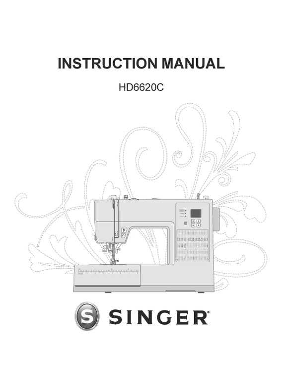 instruction manual for singer sewing machine