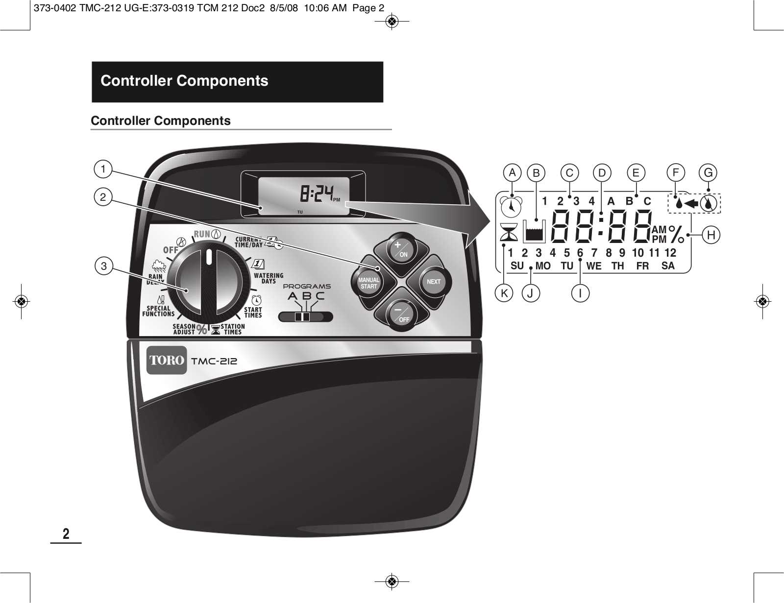 instruction manual for toro tmc 212