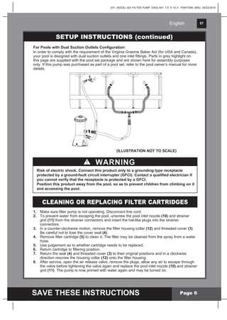 intex above ground pool instruction manual