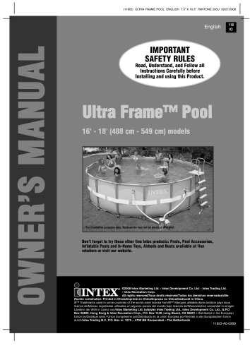 intex rectangular pool instruction manual