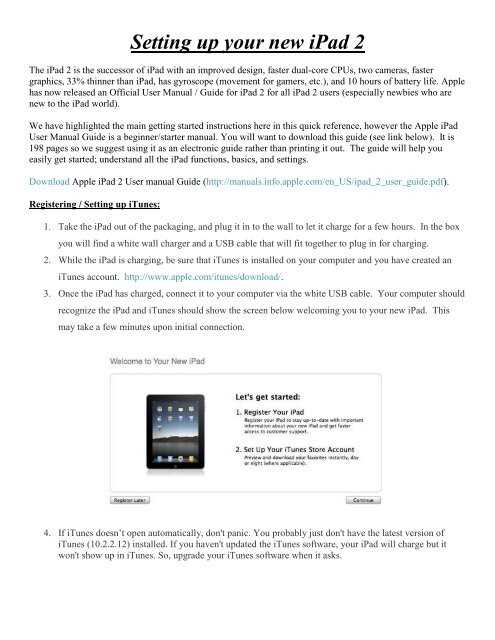 ipad 1 instruction manual