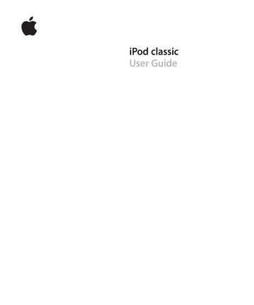 ipod classic instruction manual