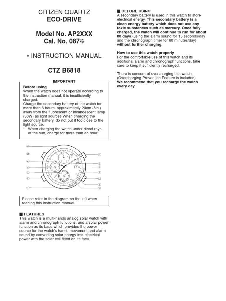 citizen wr100 instruction manual