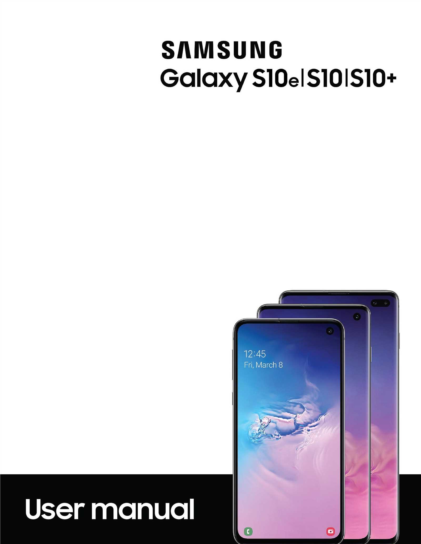 galaxy s10 instruction manual