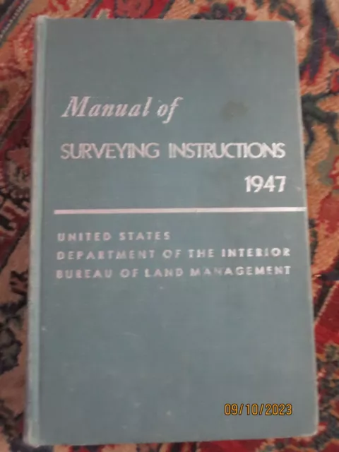 manual of survey instructions