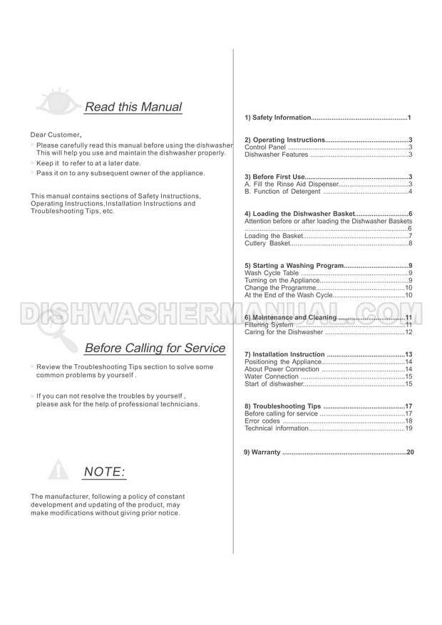 whirlpool dishwasher instruction manual