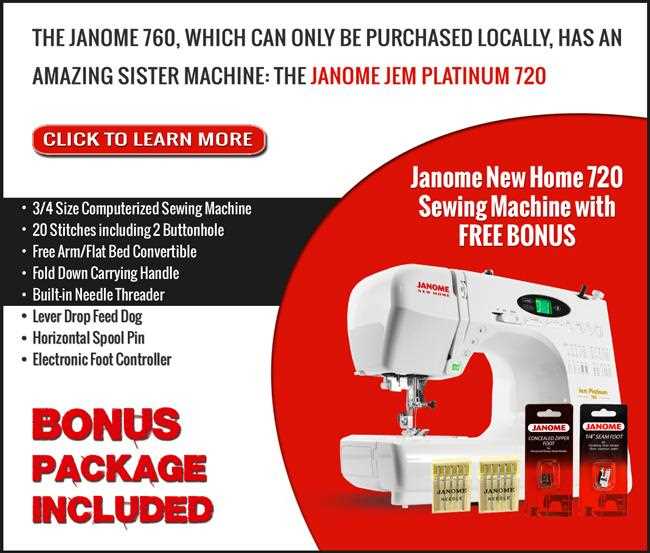 janome jem platinum 760 instruction manual