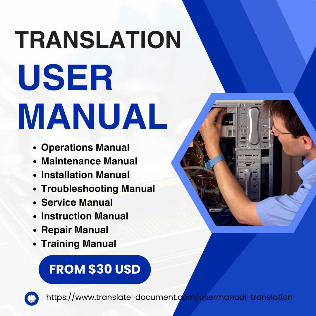 instruction manual translation services