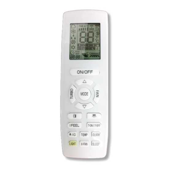 manual gree ac remote control instructions