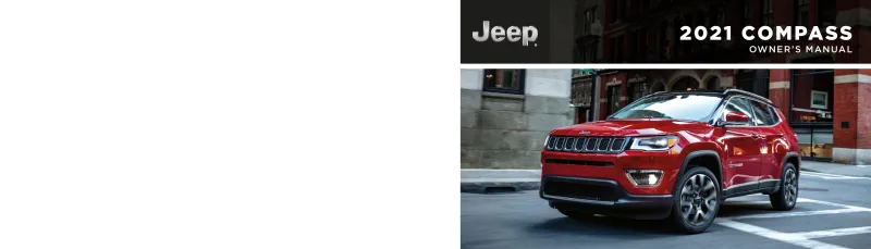 jeep compass instruction manual