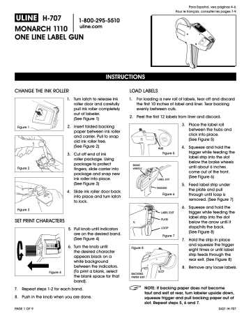 monarch 1136 instruction manual