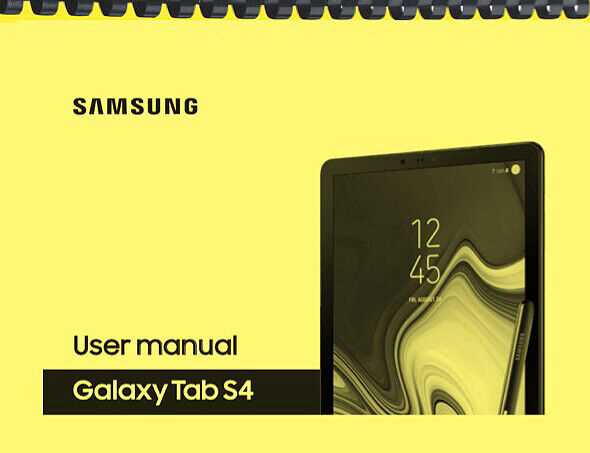 samsung tablet instructions manual