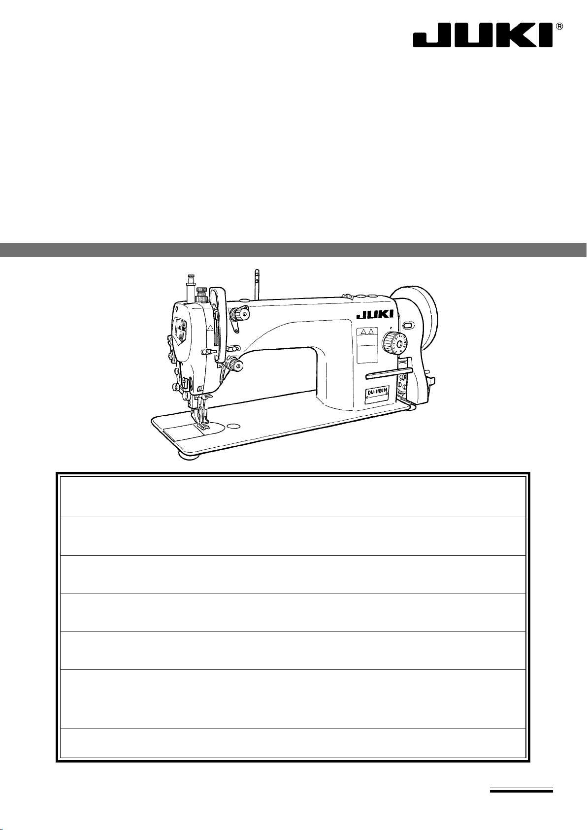 juki du 1181n instruction manual