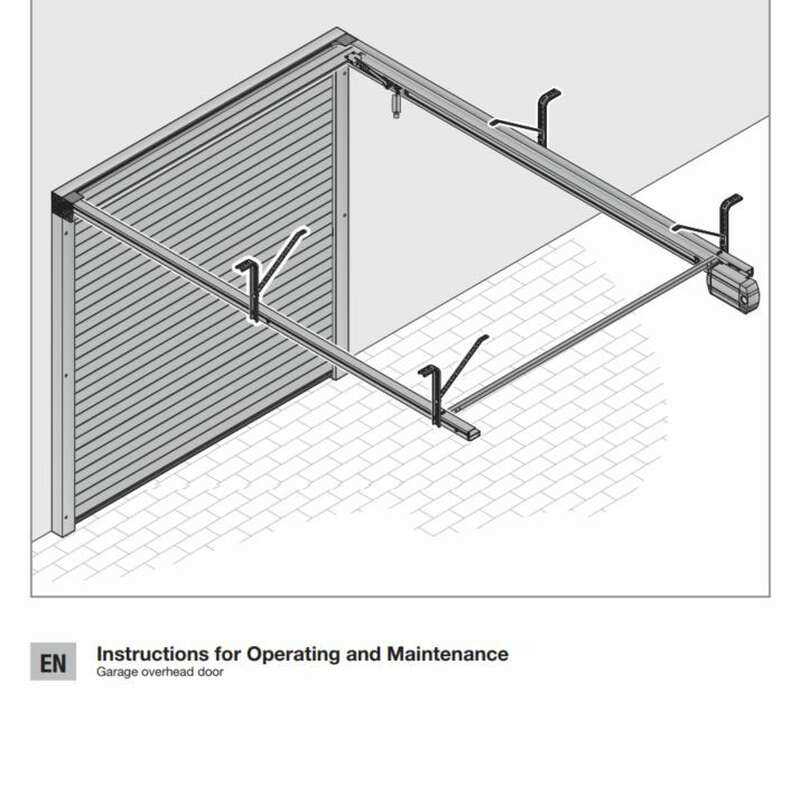 garage door installation instructions manual