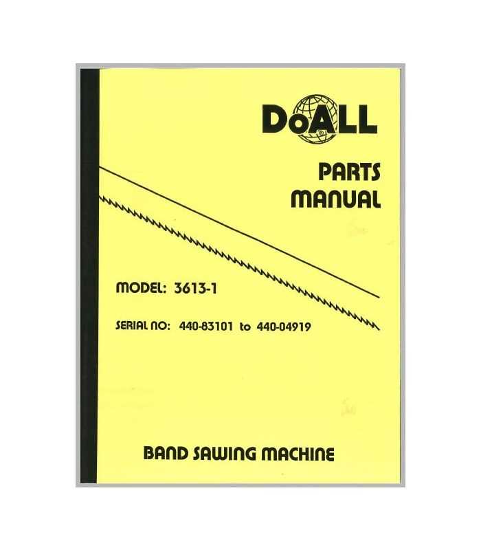 doall c 916m instruction manual