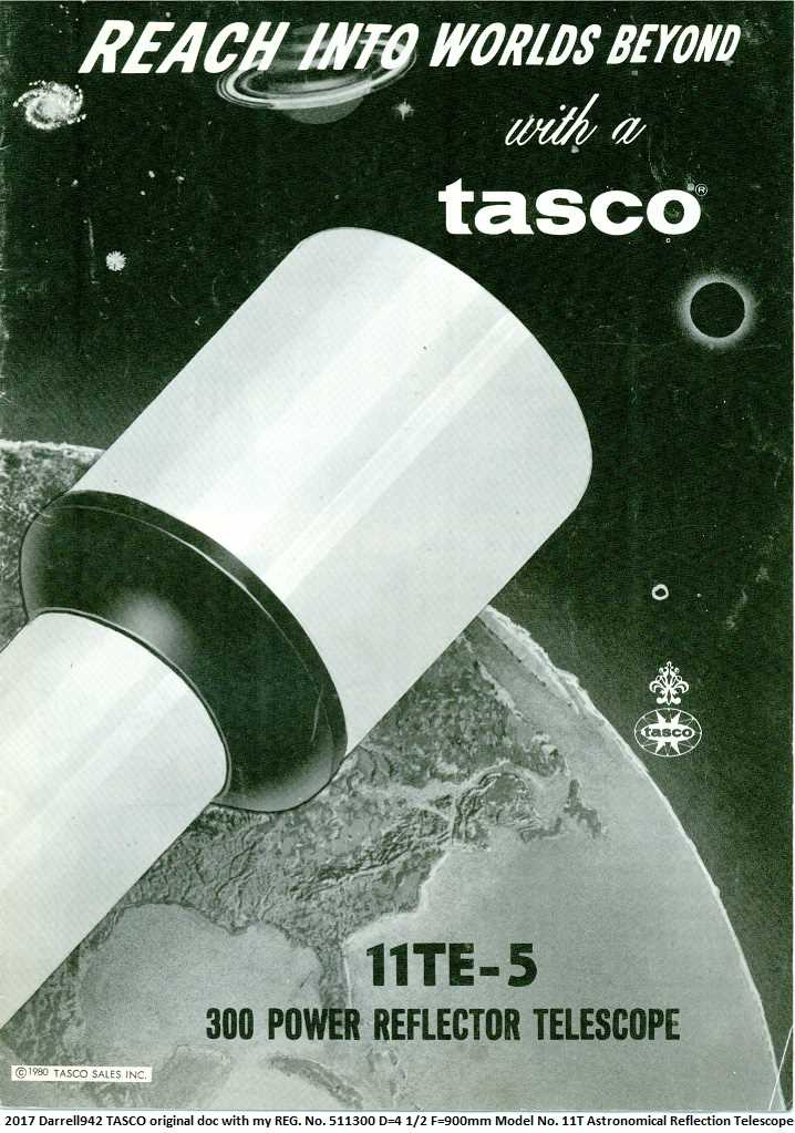 tasco galaxsee telescope instruction manual