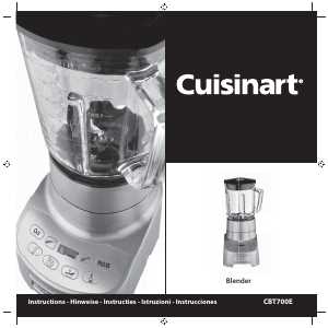 cuisinart blender instruction manual