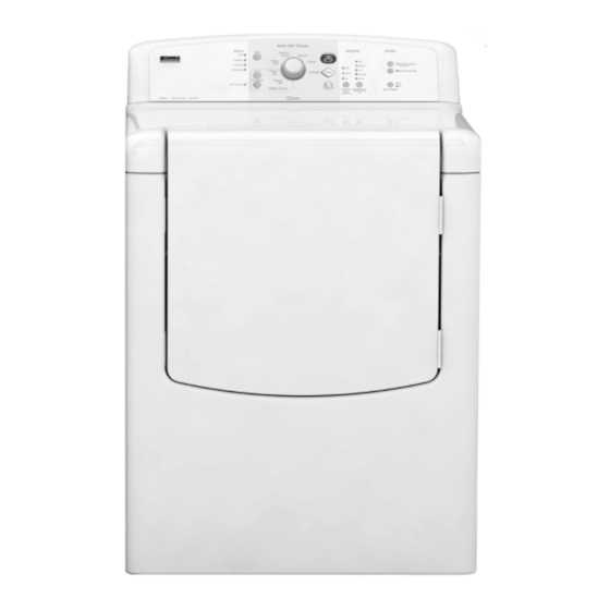 kenmore elite dryer instruction manual