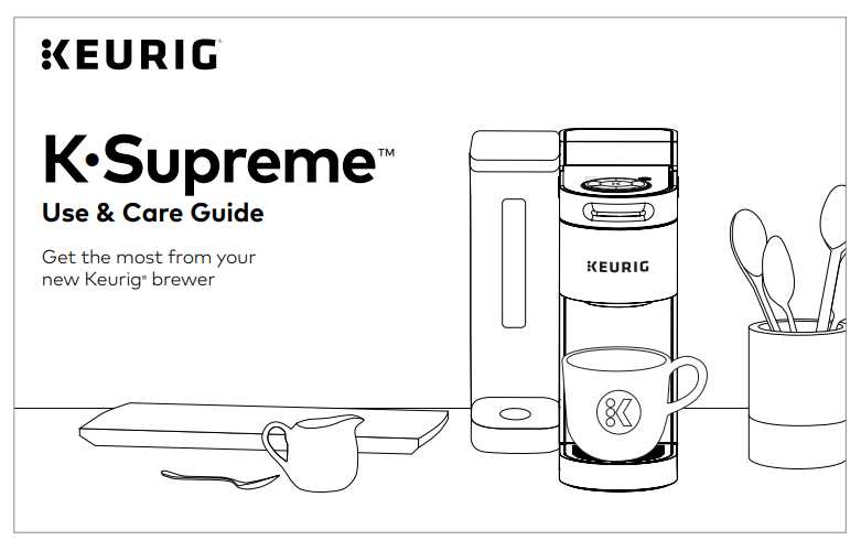 keurig k cafe special edition instruction manual