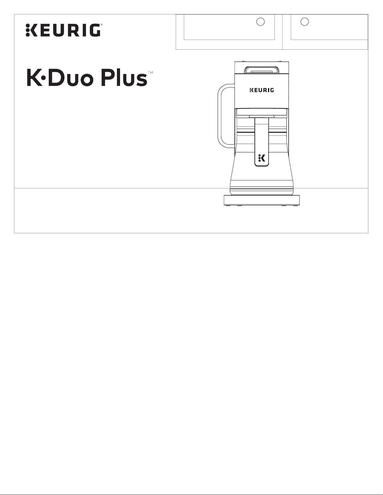 keurig k duo plus instruction manual