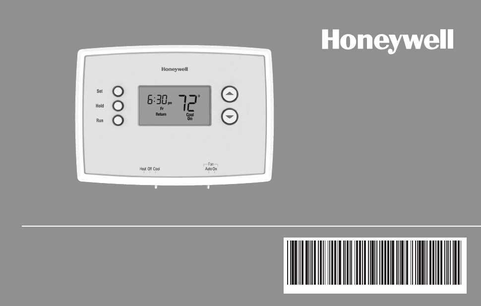 honeywell rth2310b instruction manual