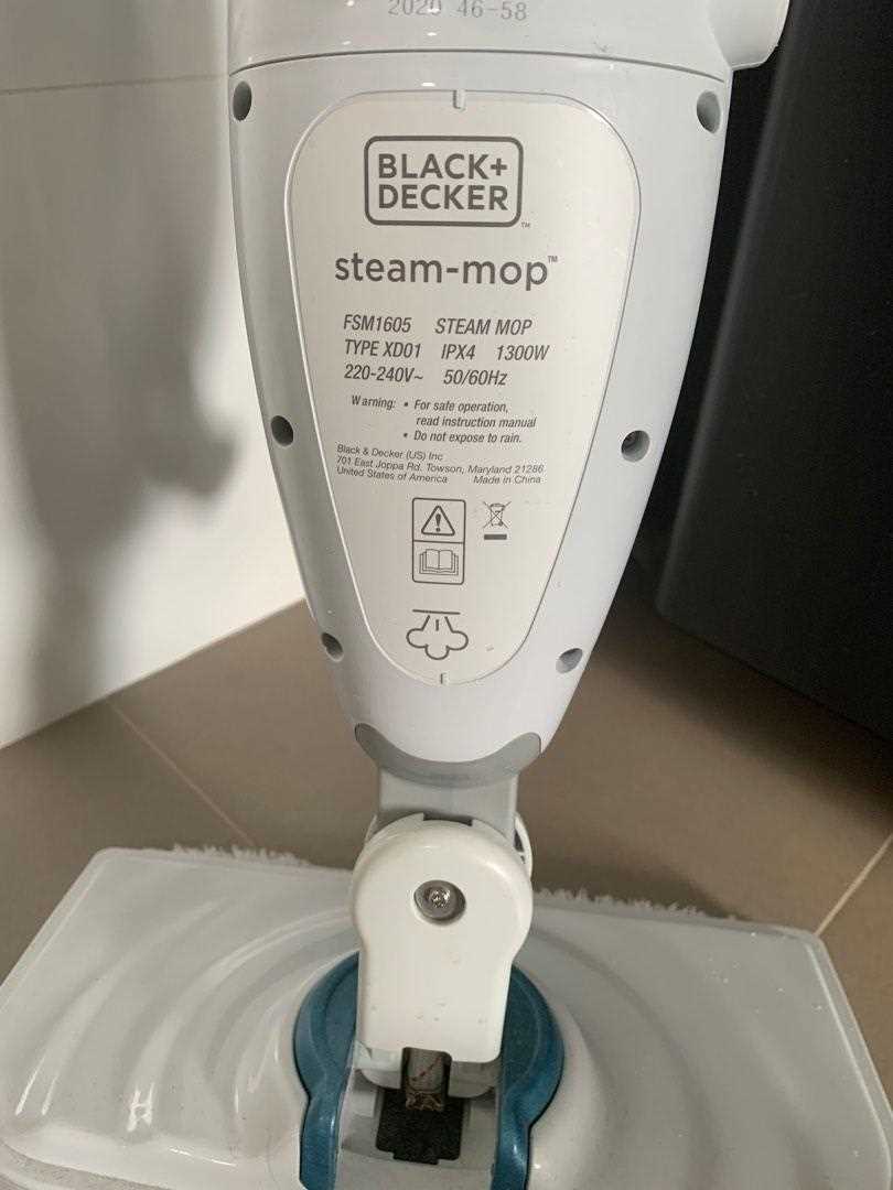 black and decker steam mop instruction manual