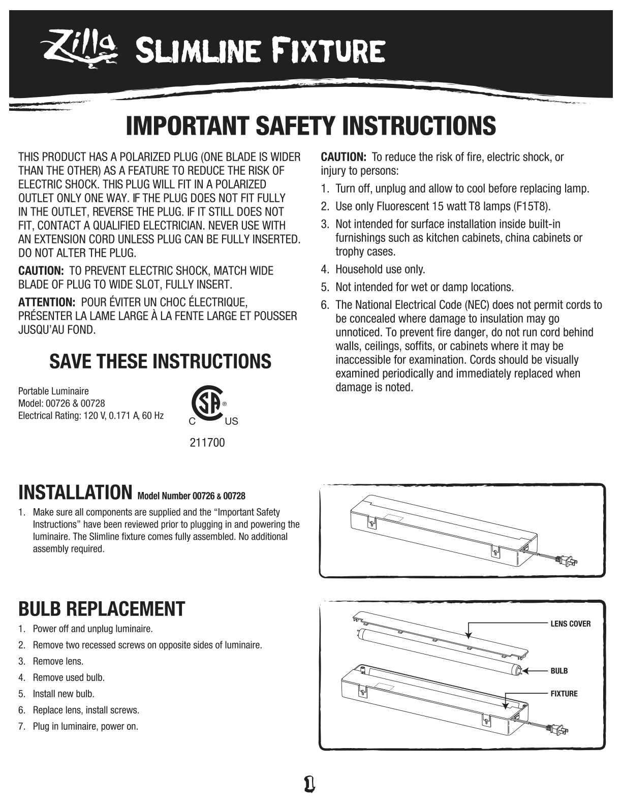 zilla power center instruction manual