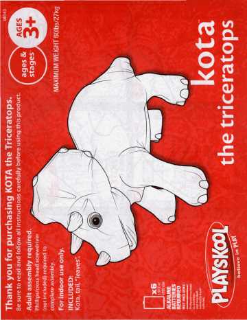 kota triceratops instruction manual