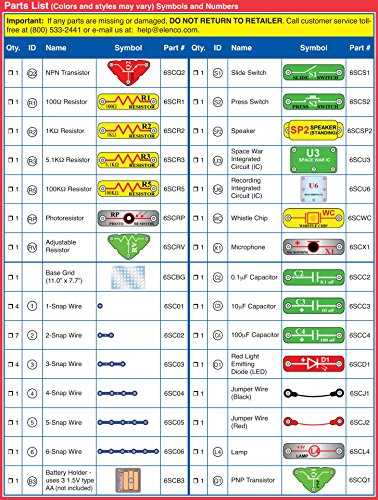 electronic snap circuits instruction manual
