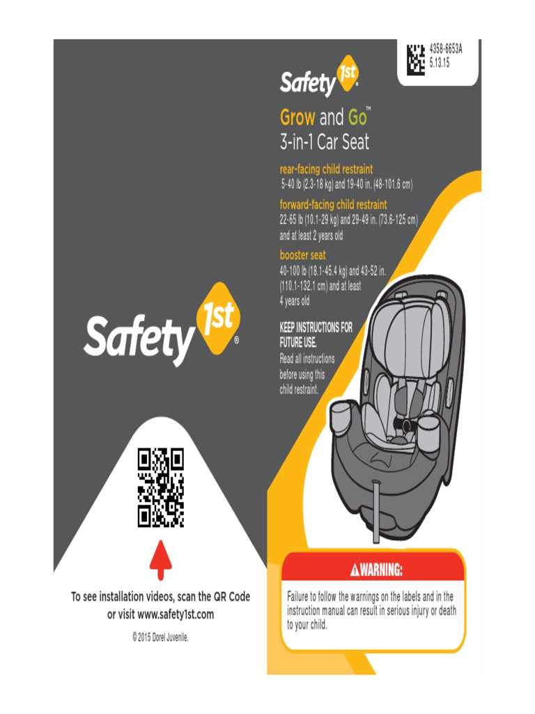 safety first car seat instruction manual