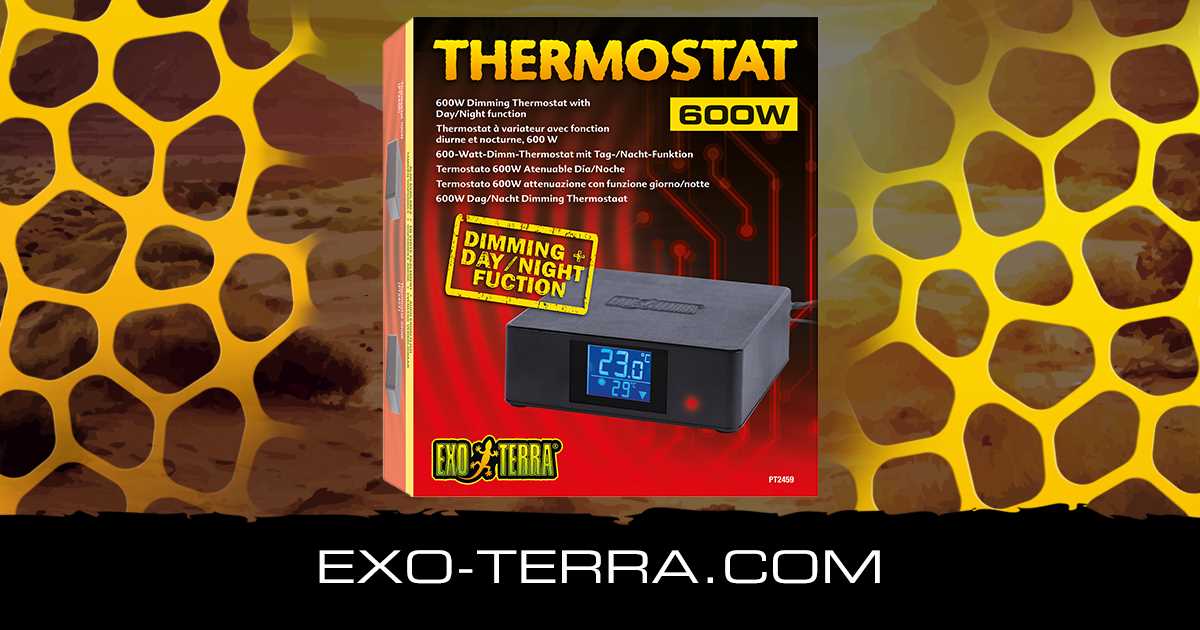 exo terra thermostat 600w instruction manual