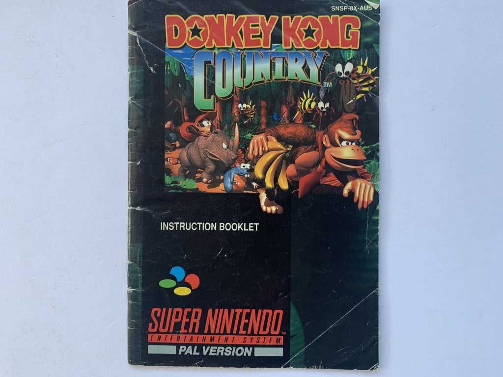 donkey kong instruction manual