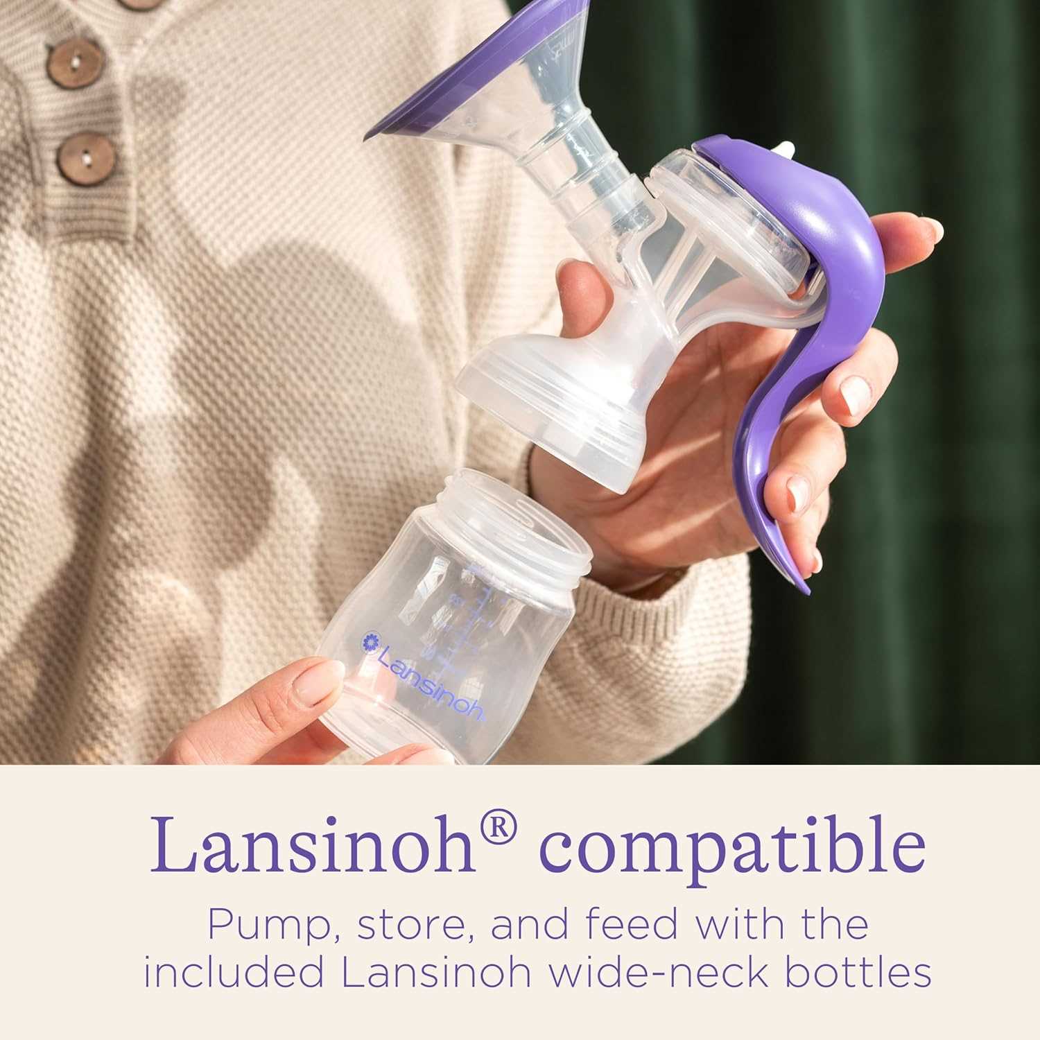 lansinoh manual breast pump instructions