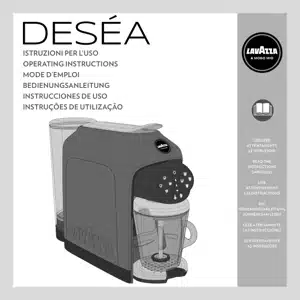 lavazza coffee machine instruction manual