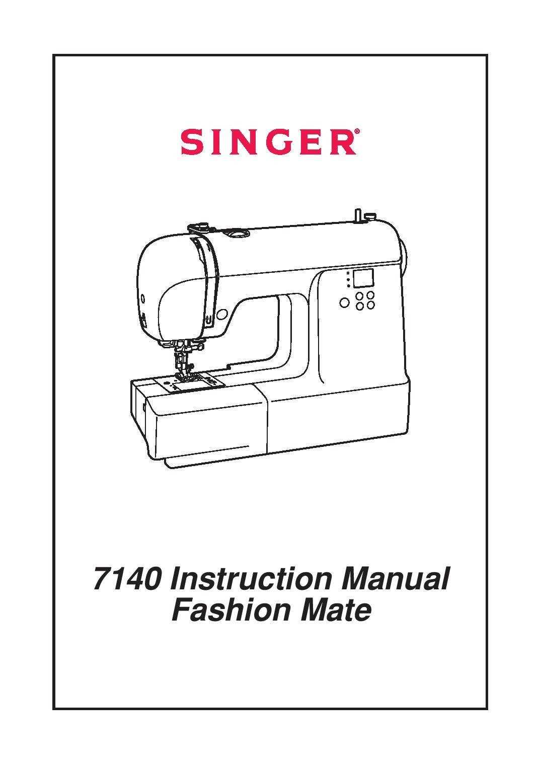 singer sew mate instruction manual