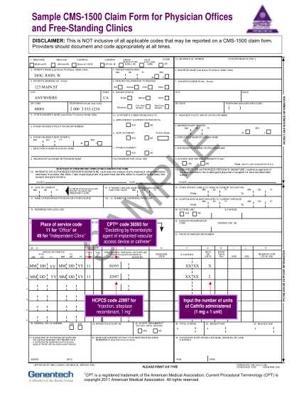 1500 health insurance claim form reference instruction manual