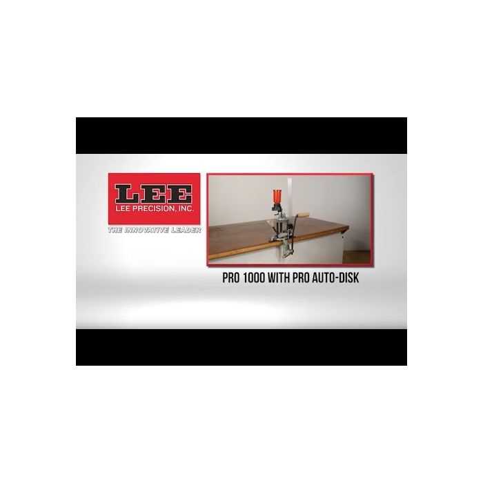 lee pro 1000 instruction manual