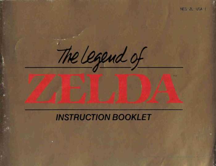 legend of zelda nes instruction manual