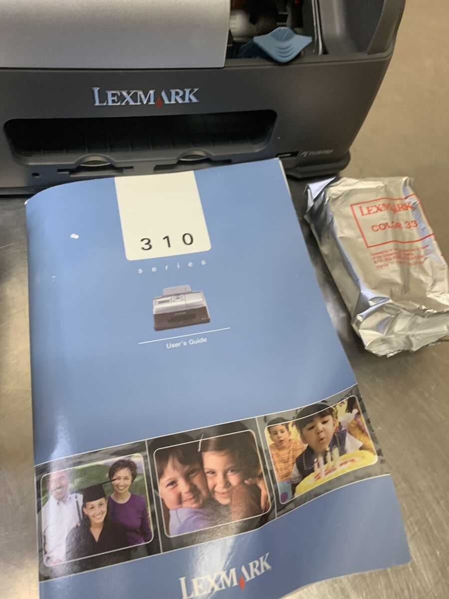 lexmark p315 instruction manual