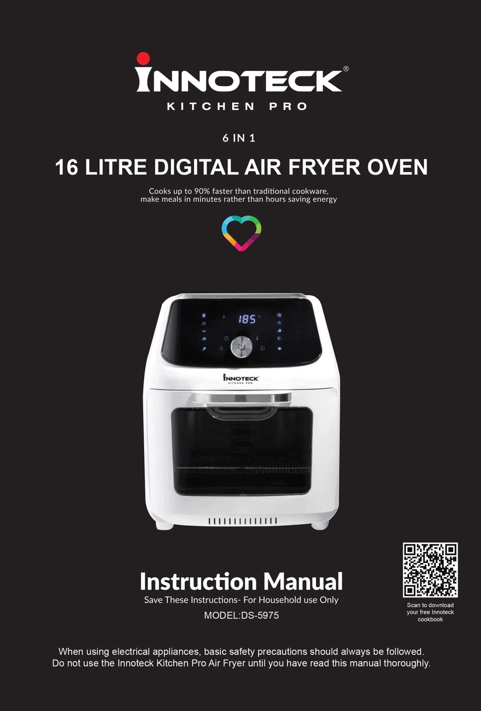 cooks essentials air fryer instruction manual