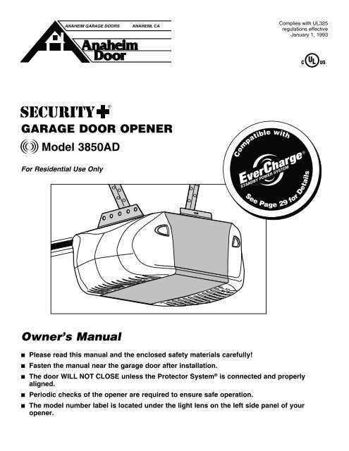 lift master instruction manual