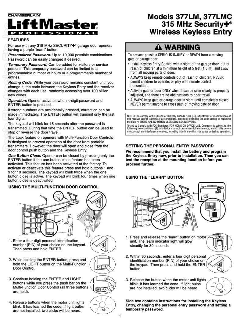 liftmaster 377lm instruction manual