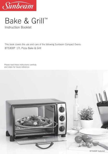 sunbeam microwave instruction manual