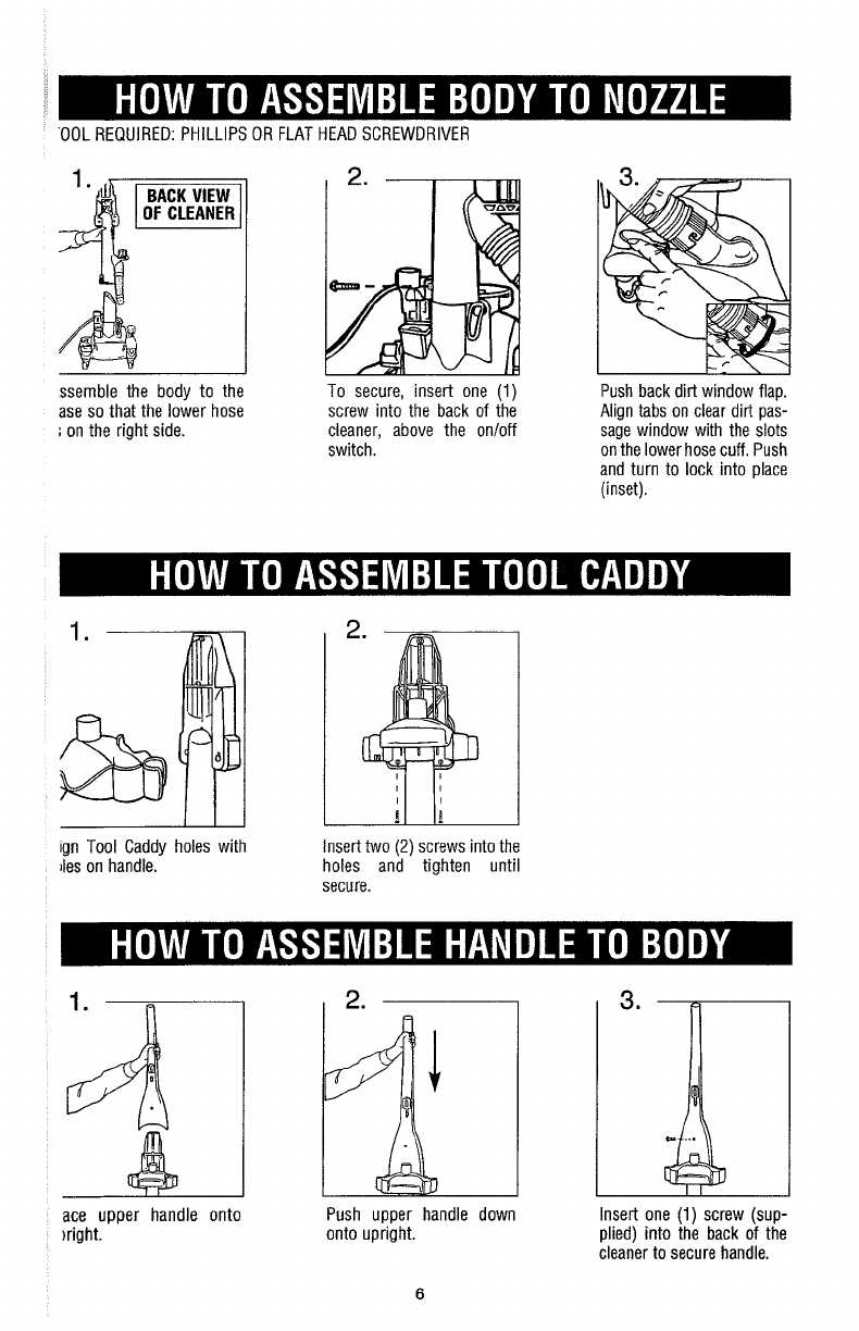 dirt devil instruction manual