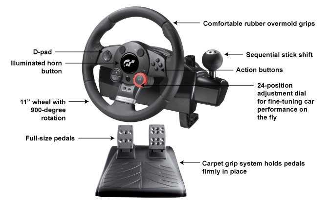 logitech driving force gt instruction manual