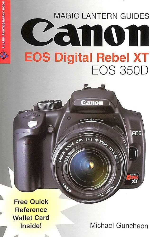 canon rebel xt instruction manual