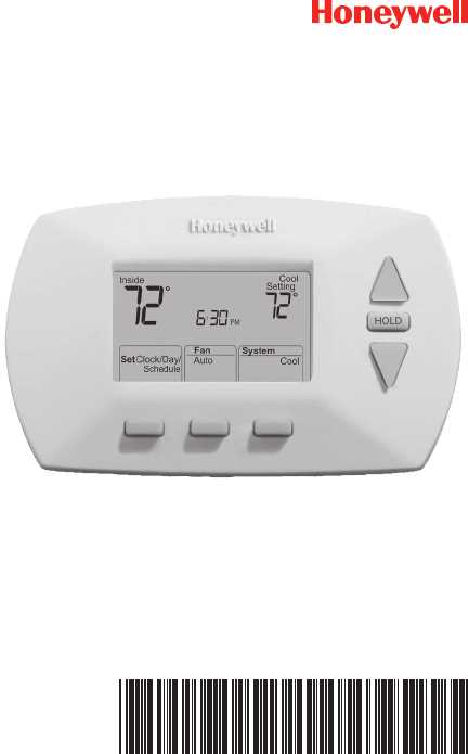 honeywell thermostat instruction manual