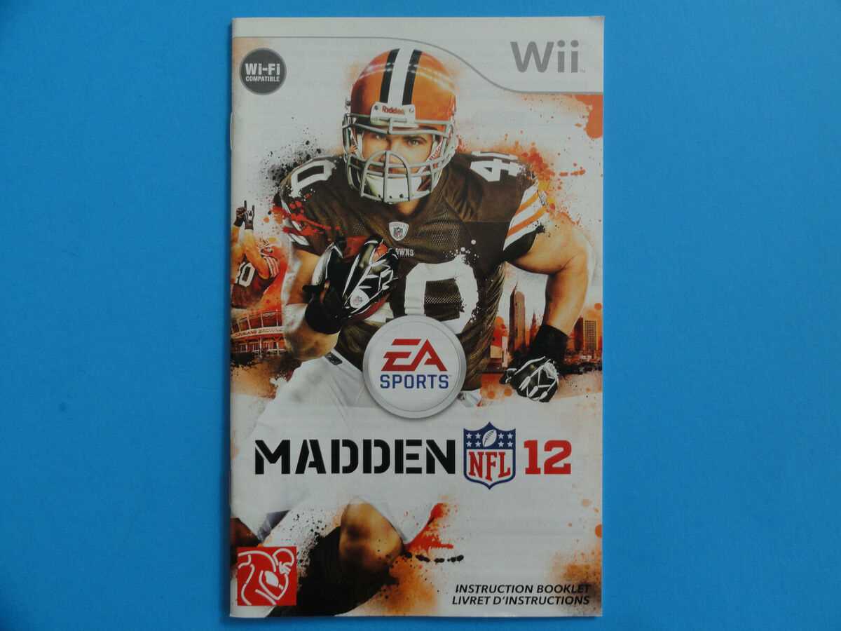 madden 12 wii instruction manual