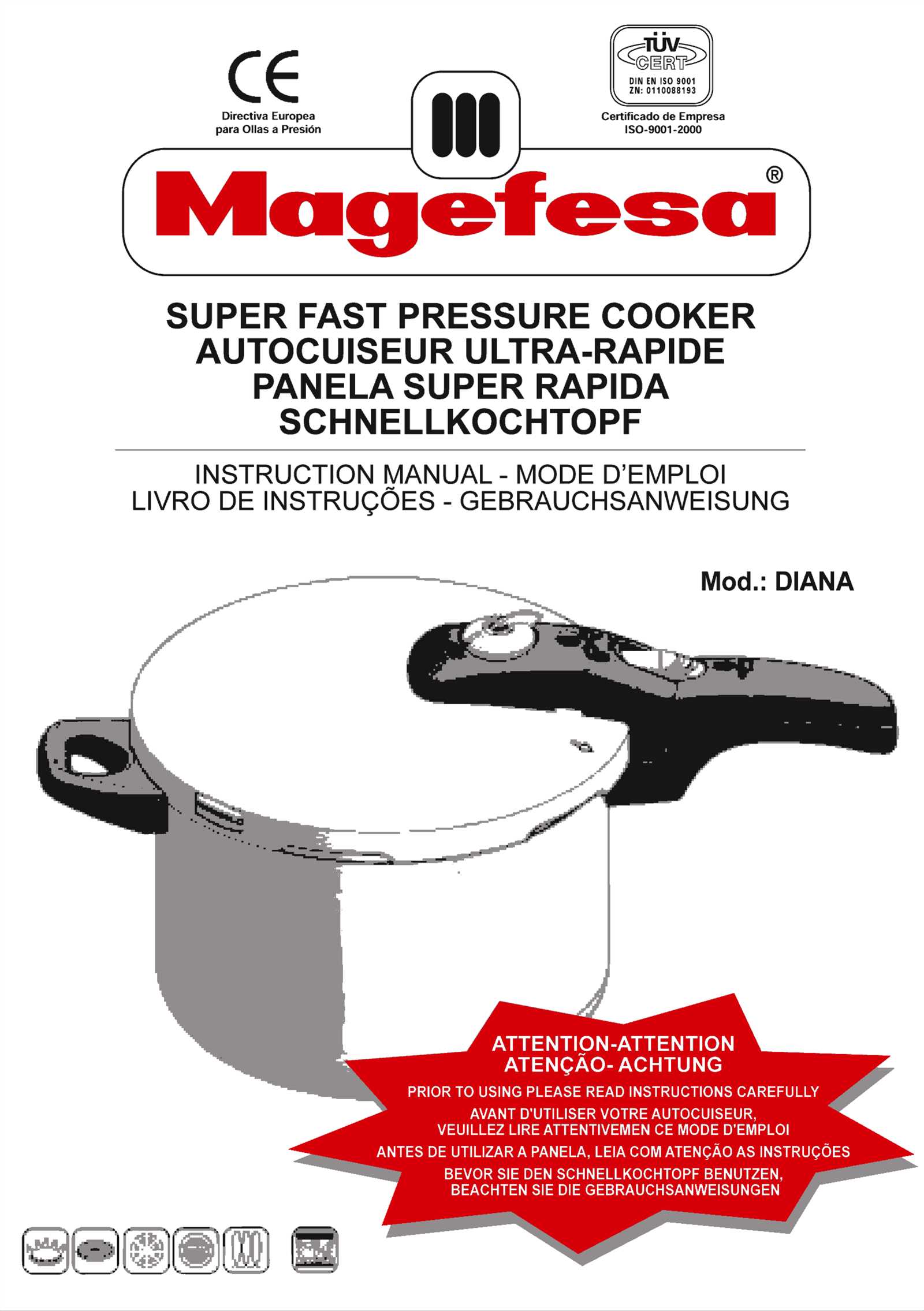 rapida pressure cooker instruction manual