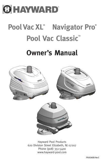 manual pool vacuum instructions